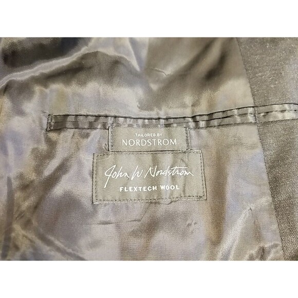 John W. Nordstrom Flextech Wool Charcoal Gray Suit Jacket 48R - Picture 11 of 12